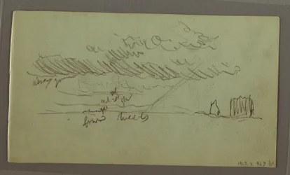 Rajz, Égi tanulmány, 1869 február