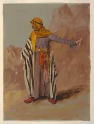 Rajz, Álló beduin, valószínűleg 1868 februárja