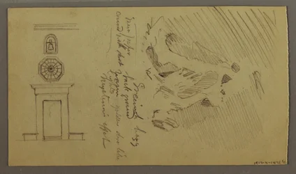 Rajz, Tanulmányok asztali alkatrészekről, valószínűleg 1868-69
