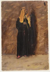 Rajz, Tanulmány egy álló beduinról, 1868