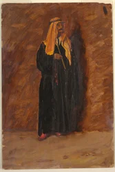 Rajz, Tanulmány egy álló beduinról, 1868