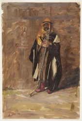 Rajz, Tanulmány egy álló beduinról, 1869
