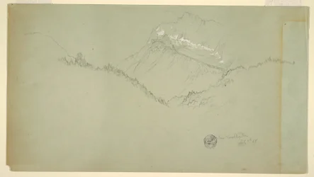 Rajz, Watzmann-csúcs, Berchtesgaden közelében, 1868. július 9.