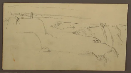 Rajz, Naplemente a parton hajóval, 1858