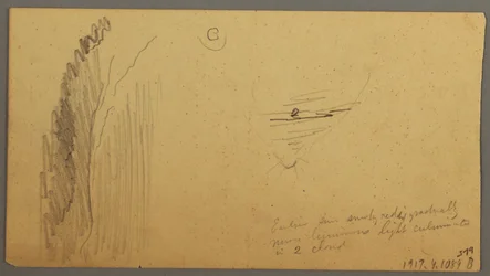 Rajz, Naplemente a hegyek felett, 1866. július 9.