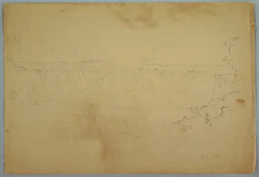 Rajz, The Canadian Falls, 1856. július