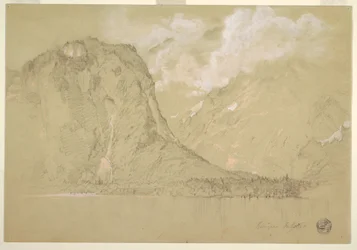 Rajz, A Königssee és a Schrainbach-vízesés, 1868 júliusában
