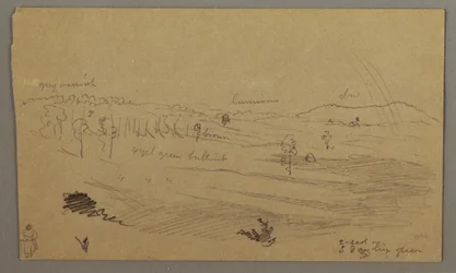 Rajz, Völgy, szivárvány, valószínűleg 1865-66