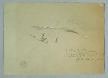 Rajz, Völgyek és hóval borított hegyoldalak, Riobamba, Ecuador, 1857. július 13.