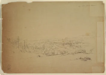 Rajz, Kilátás a kanadai Grand Manan-szigetről a tengerre, 1851 szeptembere
