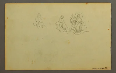 Rajz, Erdős táj, valószínűleg 1845