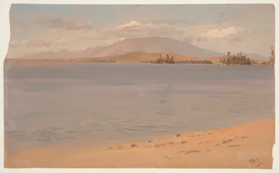Katahdin hegy a Millinocket-tóból