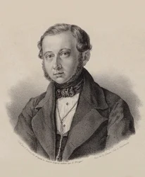 Thomas Tagesbeck hegedűművész és zeneszerző portréja 1799-1867, 1837-1838.