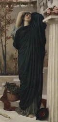 Elektra Agamemnon sírjánál (olaj, vászon)