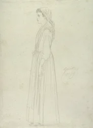 Marietta, Capri, 1859 (grafit papíron)
