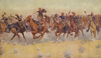 The Charge, Colliers Weekly, pub.1906