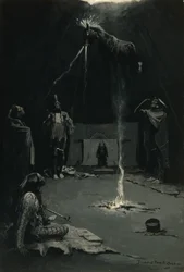 The Going of the Medicine-Horse (indiai tűzisten) 1897
