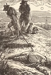 Illusztráció: A pestis története Defoe, 1862, 1923
