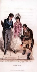 A link ember az Ackermann világából miniatűrben, 1820-as évek