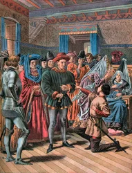 Jeanne of Arc Chinonban 1429. február 23-án.
