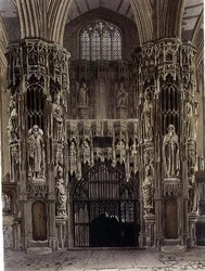 Ötödik Henrik kápolnája, 52. tábla a "Westminster Abbey"-ből, metszette J. Bluck (1791-1831), kiadta Rudolph Ackermann (1764-1834) 1811 (akvatinta).