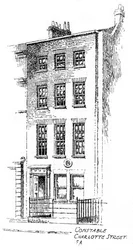 John Constables háza, Charlotte Street, Bloomsbury, London, 1912