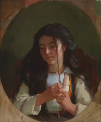 Tanulmány egy fiatal lányról, Pont Aven, 1869.