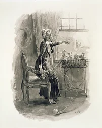 Mrs Betsy Trotwood, Thomas Archer „Charles Dickens: Egy pletyka az életéről” című művéből, 1894 körül.