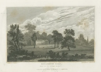 Rolleston Hall: metszet, és [19. század közepe] (nyomat)