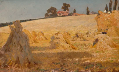 A vágott kukorica (olaj, tábla)