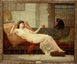 Frederick Goodall, Dolce far niente, festmény, 1889