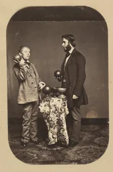 Dr. Joseph Parrish és egy idióta, kb. 1858.
