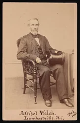 Ashbel Welch portréja 1809-1882, 1882 előtt.
