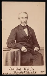 Ashbel Welch portréja 1809-1882, 1874. május.