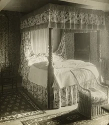 Kelmscott Manor: Bed Wm. Morris született