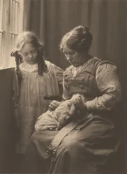 [Mrs. Frederick H. Evans, Barbara Evans és Phyllis, a baba]