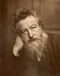 William Morris, 1887 (szépia fotó)