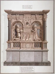 Richard Allington emlékműve a Rolls Chapelben, Chancery Lane, London, 1800