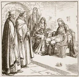 Dunstan, Edwy és Elgiva, illusztráció a 