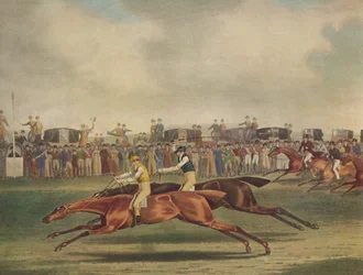 "Sir Joshua Beating Mother Bucker at Newmarket", 1816, 1929