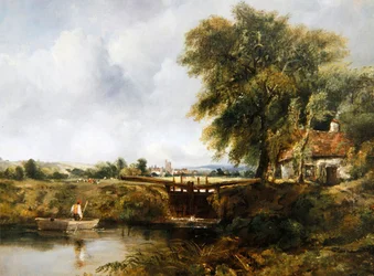 Dedham Lock (olaj, vászon)