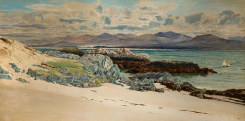 Snowdon és Caernarvon a Llanddwyn-szigetről, 1917.