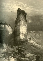 "Monument Rock, Echo Canyon", 1874.