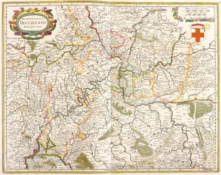 A Treves Archeveche térképe (Németország) (rézkarc