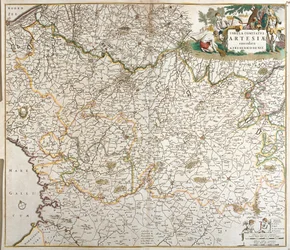 Artois grófjának térképe (Franciaország) (rézkarc