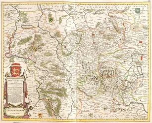 A Brunswicki Hercegség térképe (Németország) (rézkarc