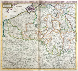 A Holland Királyság térképe (rézkarc