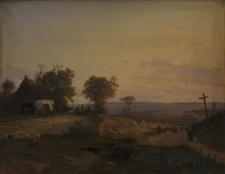 Kilátás a kerületre Segeberg, Németország közelében