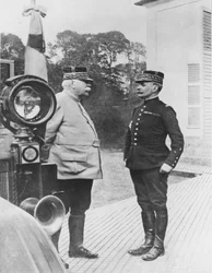 Joffre tábornok és Foch tábornok, 1914