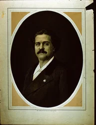 manó. Lemercier & Co. egy férfi portréja (szépia fotó)
